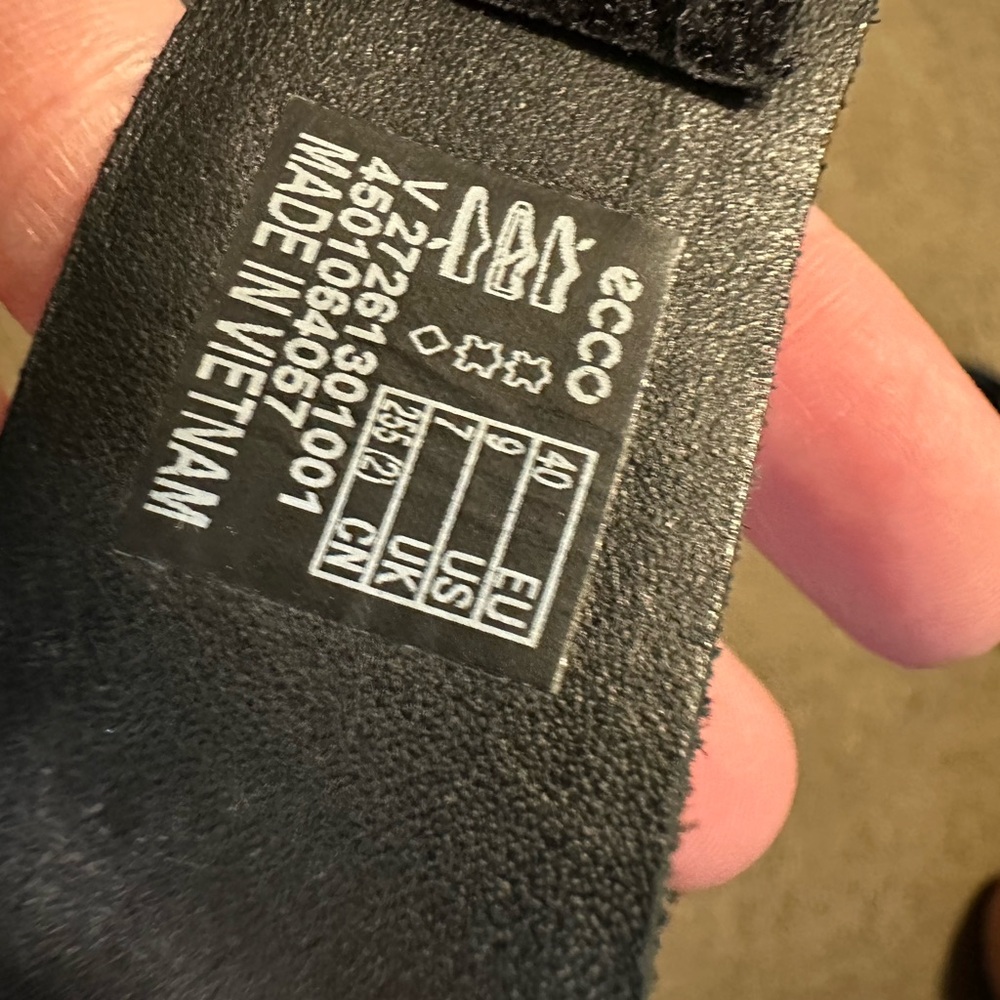 ECCO Women's Black Leather Sandals - Picture 3 of 3